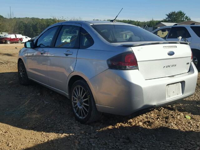 1FAHP3GN7BW187308 - 2011 FORD FOCUS SES SILVER photo 3