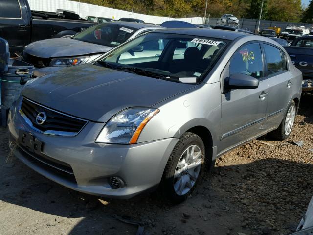 3N1AB6AP7CL635952 - 2012 NISSAN SENTRA SILVER photo 2