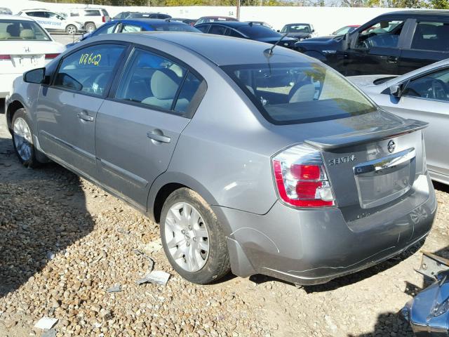 3N1AB6AP7CL635952 - 2012 NISSAN SENTRA SILVER photo 3