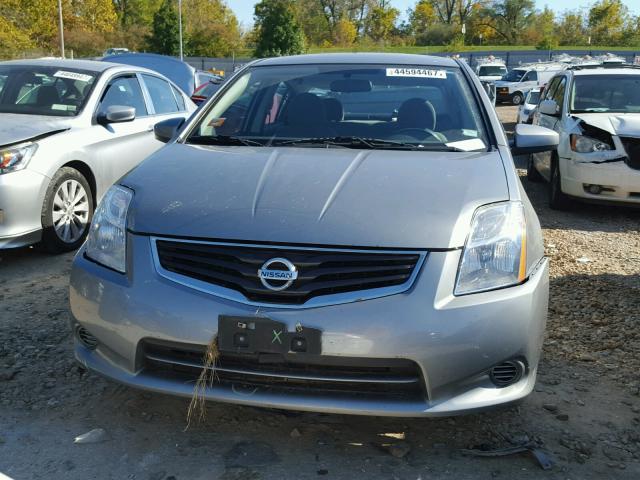 3N1AB6AP7CL635952 - 2012 NISSAN SENTRA SILVER photo 9