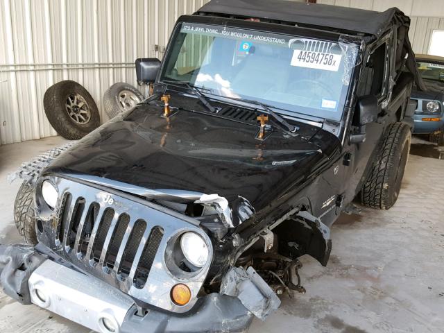 1J4FA54198L509502 - 2008 JEEP WRANGLER S შავი ფოტო 2