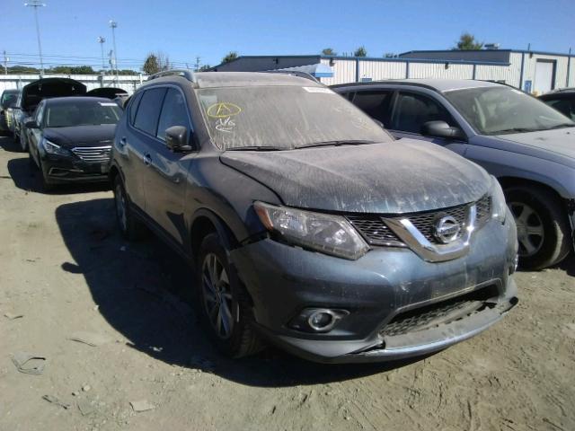 5N1AT2MVXFC778046 - 2015 NISSAN ROGUE S GRAY photo 1