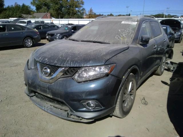 5N1AT2MVXFC778046 - 2015 NISSAN ROGUE S GRAY photo 2