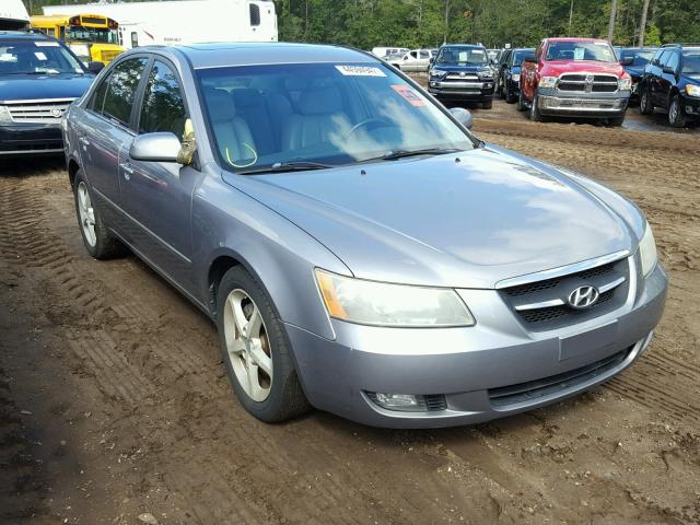 5NPEU46F98H359617 - 2008 HYUNDAI SONATA BLUE photo 1