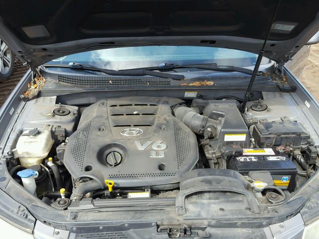 5NPEU46F98H359617 - 2008 HYUNDAI SONATA BLUE photo 7