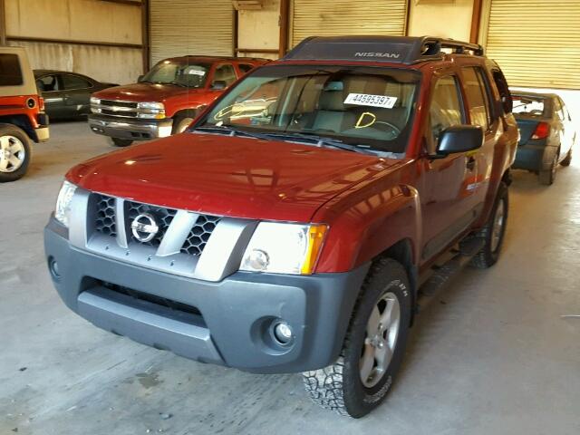 5N1AN08W07C526342 - 2007 NISSAN XTERRA MAROON photo 2