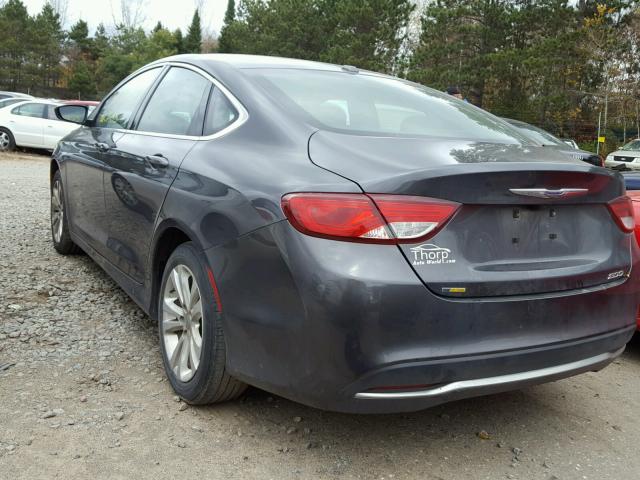 1C3CCCAB8FN603364 - 2015 CHRYSLER 200 GRAY photo 3