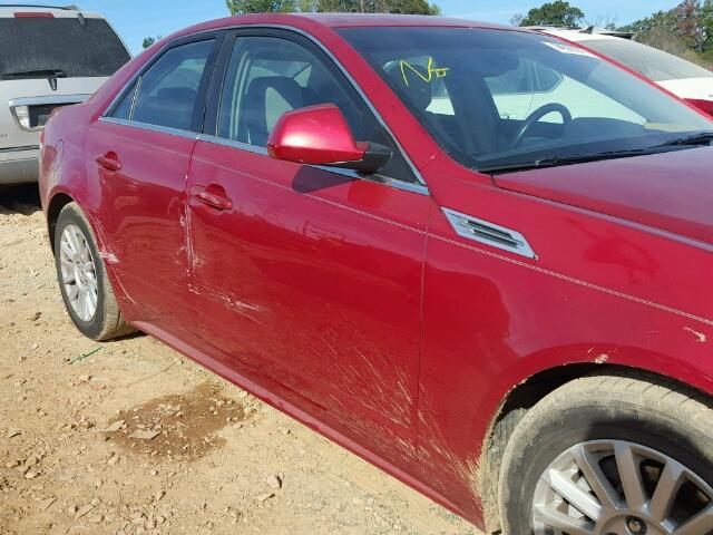 1G6DA5EG0A0110794 - 2010 CADILLAC CTS RED photo 9