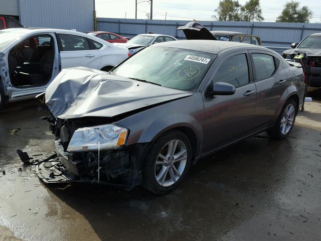 1C3CDZEG9CN260680 - 2012 DODGE AVENGER GRAY photo 2