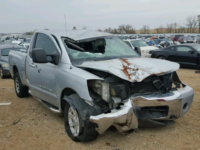 1N6BA06B76N505041 - 2006 NISSAN TITAN XE SILVER photo 1