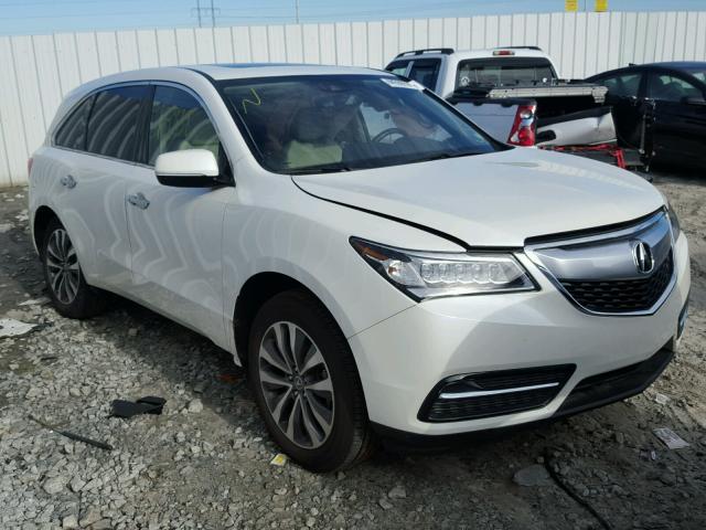 5FRYD4H47GB027809 - 2016 ACURA MDX TECHNO WHITE photo 1