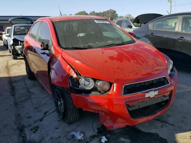 1G1JB5SH2D4165280 - 2013 CHEVROLET SONIC LS RED photo 1