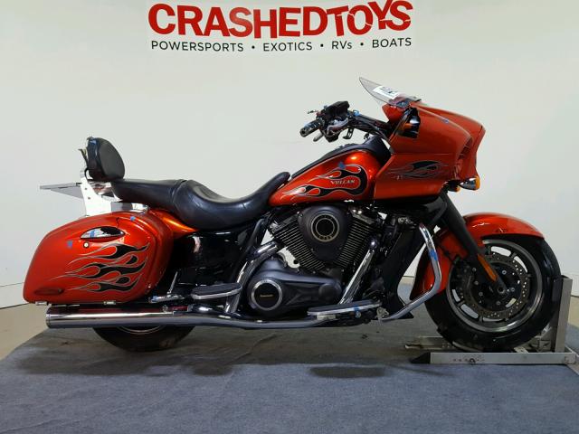 JKBVNRK12EA004382 - 2014 KAWASAKI VN1700 ORANGE photo 1