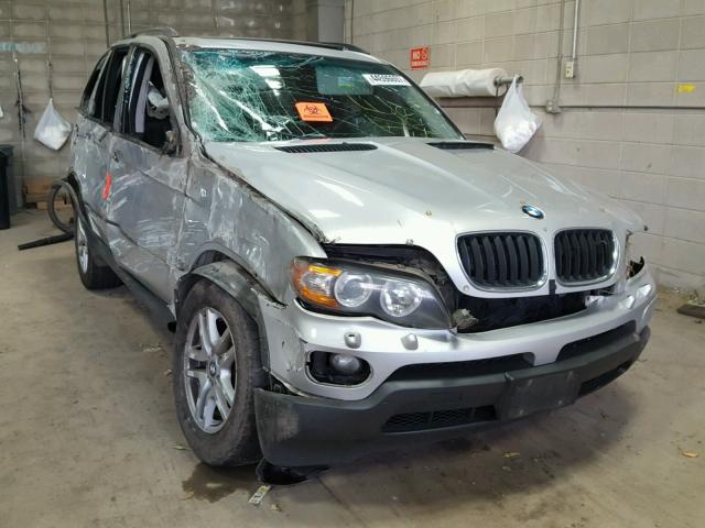 5UXFA13515LY20158 - 2005 BMW X5 SILVER photo 1