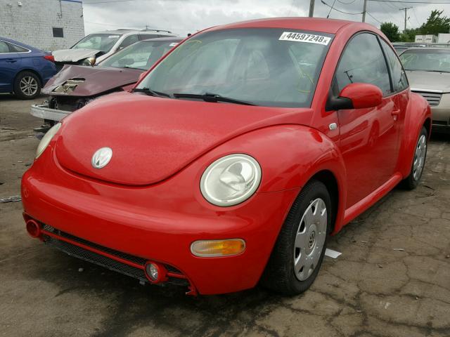 3VWCB21CX2M438582 - 2002 VOLKSWAGEN NEW BEETLE 红色 照片 2