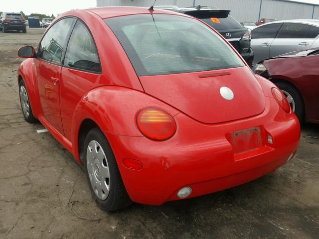 3VWCB21CX2M438582 - 2002 VOLKSWAGEN NEW BEETLE 红色 照片 3