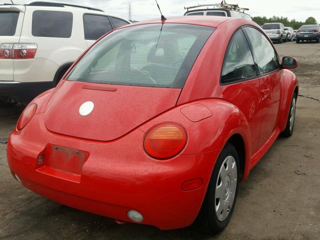 3VWCB21CX2M438582 - 2002 VOLKSWAGEN NEW BEETLE 红色 照片 4