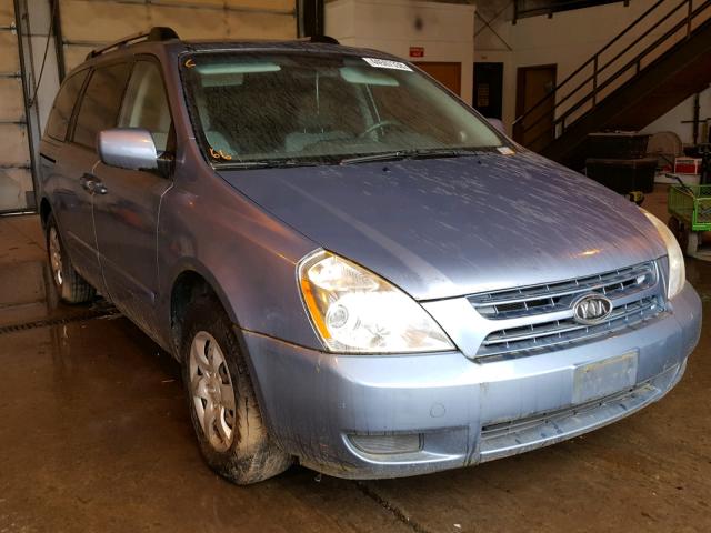 KNDMB233896280919 - 2009 KIA SEDONA EX BLUE photo 1