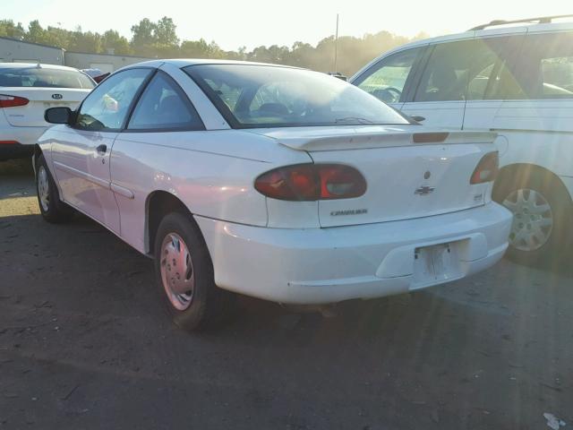 1G1JC124117278778 - 2001 CHEVROLET CAVALIER WHITE photo 3