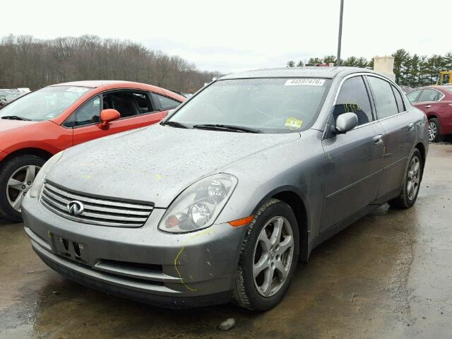 JNKCV51F34M704804 - 2004 INFINITI G35 GRAY photo 2