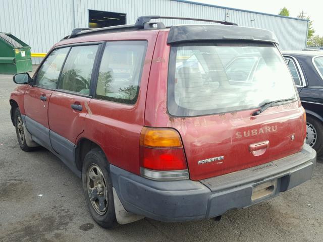 JF1SF6354XH705080 - 1999 SUBARU FORESTER L RED photo 3