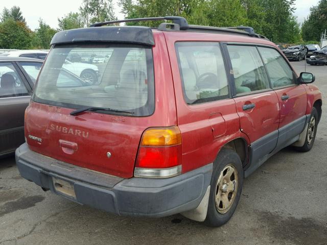 JF1SF6354XH705080 - 1999 SUBARU FORESTER L RED photo 4