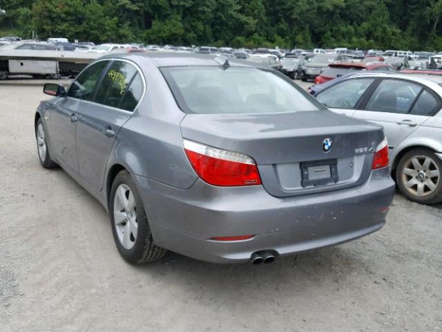 WBANV13568CZ52190 - 2008 BMW 528 XI GRAY photo 3