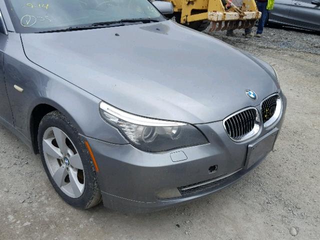 WBANV13568CZ52190 - 2008 BMW 528 XI GRAY photo 9