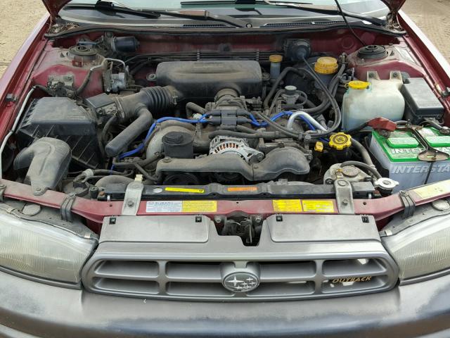 4S3BG6851V6651603 - 1997 SUBARU LEGACY OUT BURGUNDY photo 7