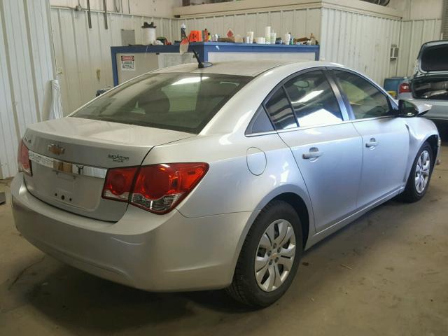 1G1PC5SH6C7294191 - 2012 CHEVROLET CRUZE LS SILVER photo 4