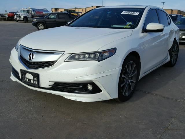 19UUB2F77FA007740 - 2015 ACURA TLX ADVANC WHITE photo 2