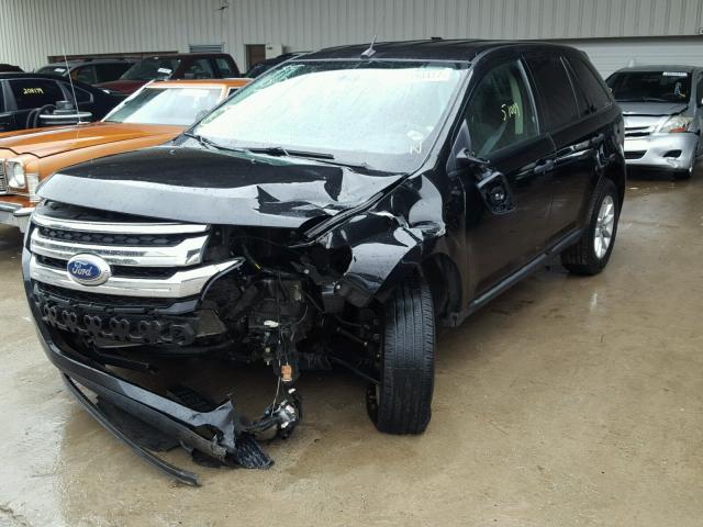 2FMDK3GCXEBB19494 - 2014 FORD EDGE SE BLACK photo 2