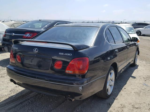 JT8BL69S310006270 - 2001 LEXUS GS 430 BLACK photo 4