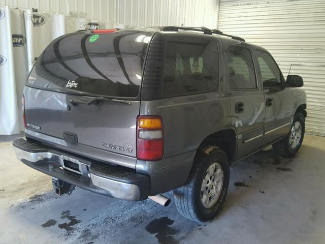 1GNEC13T01J300486 - 2001 CHEVROLET TAHOE C150 GRAY photo 4