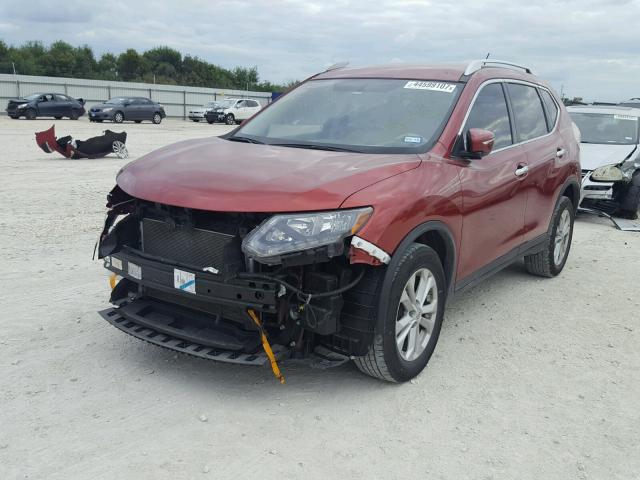 KNMAT2MT9FP576259 - 2015 NISSAN ROGUE S RED photo 2