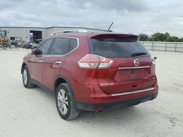 KNMAT2MT9FP576259 - 2015 NISSAN ROGUE S RED photo 3