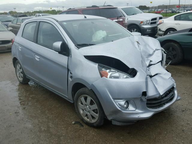 ML32A4HJ7EH012992 - 2014 MITSUBISHI MIRAGE ES SILVER photo 1