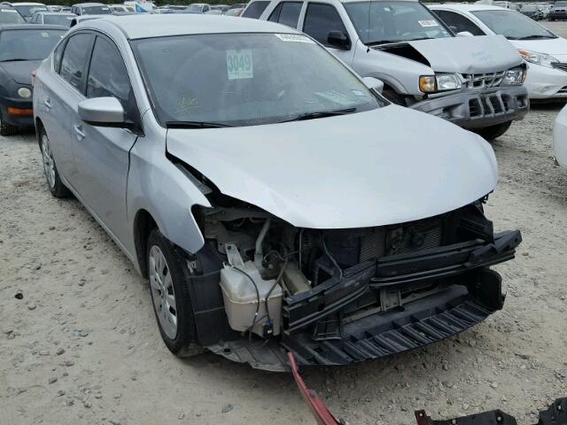 1N4AB7AP4DN905598 - 2013 NISSAN SENTRA S SILVER photo 1