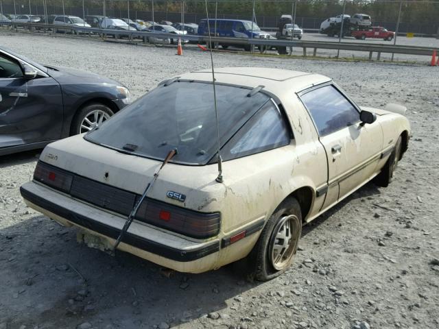 JM1FB3313E0814676 - 1984 MAZDA RX7 12A BEIGE photo 4