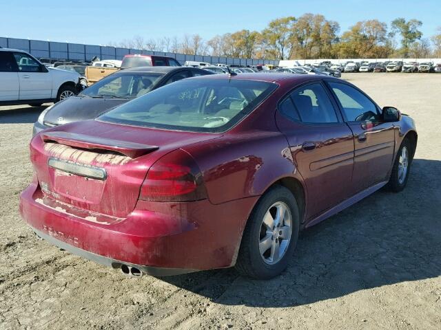 2G2WP552771221773 - 2007 PONTIAC GRAND PRIX RED photo 4