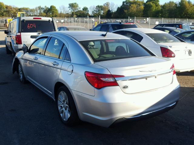 1C3CCBAB0CN100546 - 2012 CHRYSLER 200 LX SILVER photo 3