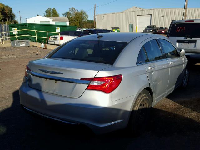 1C3CCBAB0CN100546 - 2012 CHRYSLER 200 LX SILVER photo 4