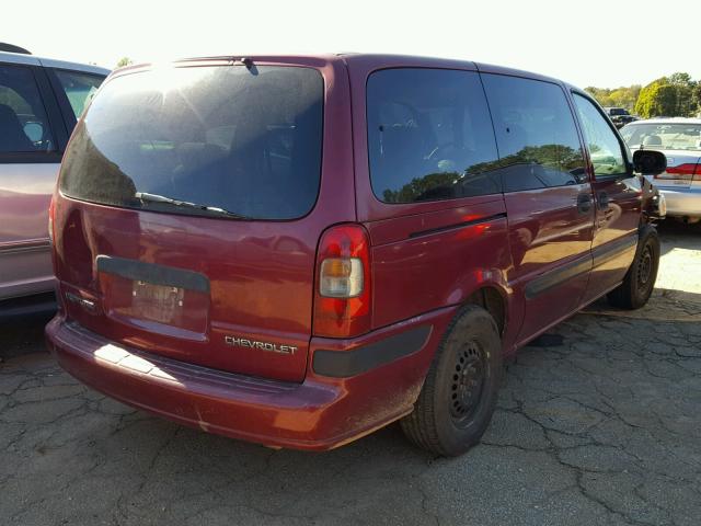 1GNDX03E84D234350 - 2004 CHEVROLET VENTURE RED photo 4