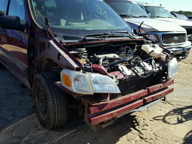 1GNDX03E84D234350 - 2004 CHEVROLET VENTURE RED photo 9