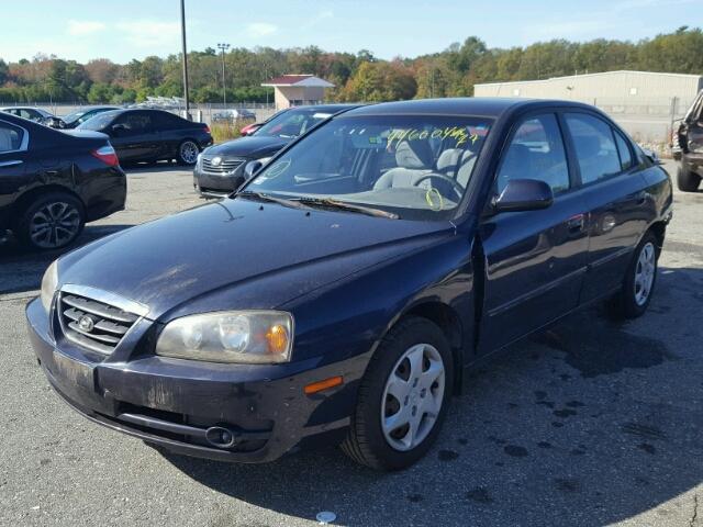 KMHDN46D65U157659 - 2005 HYUNDAI ELANTRA BLUE photo 2