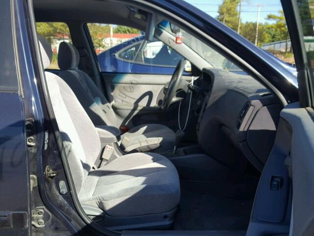 KMHDN46D65U157659 - 2005 HYUNDAI ELANTRA BLUE photo 5