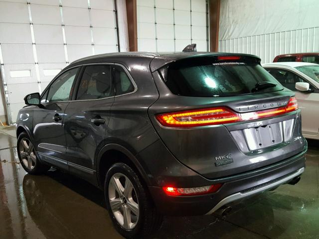 5LMCJ1D94HUL14353 - 2017 LINCOLN MKC PREMIE GRAY photo 3