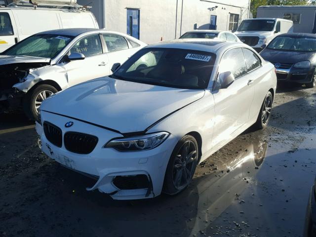 WBA1J7C58EVW84823 - 2014 BMW M235I WHITE photo 2