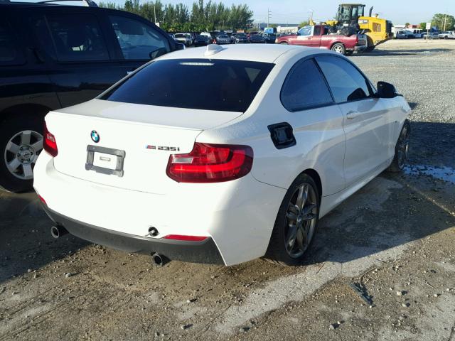 WBA1J7C58EVW84823 - 2014 BMW M235I WHITE photo 4