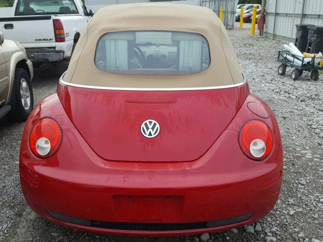 3VWRF31Y69M400213 - 2009 VOLKSWAGEN NEW BEETLE 红色 照片 6